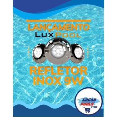Imagem de Refletor Piscina Inox LED 9W RGB LuxPool Tholz  Iluminação Multicor Pa