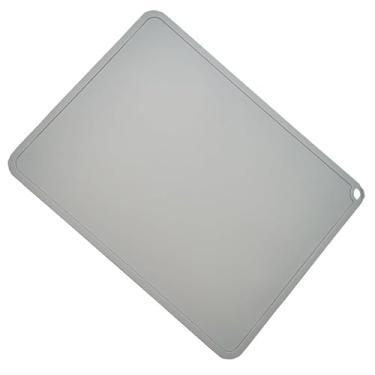 Imagem de Qiilu Almofada de Silicone para Animais de Estimação - Tapete para Cães Infantil, 1 Pacote - Tapete de Mesa para Comer Alimentos (Cinza)