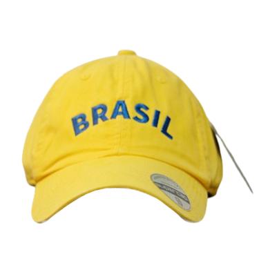 Imagem de Boné Brasil SuperCap Aba Curva Símbolo Bordado - Masculino Tamanho:Único;Cor:Amarelo