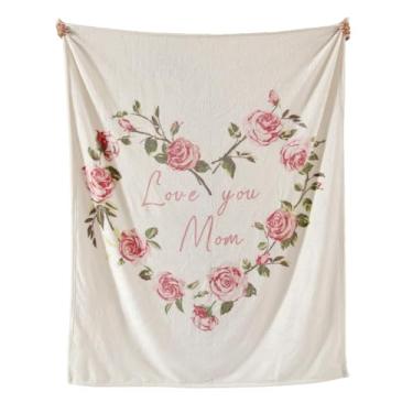 Imagem de Geniospin Cobertor de aniversário para mãe, presente de filha e filho, cobertor de Natal, cobertor de flanela super macio para sofá-cama, quente e aconchegante