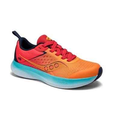 Imagem de Saucony Tênis infantil unissex infantil Ride Kidz, Laranja, 6 Big Kid