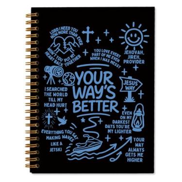 Imagem de WXHUM Caderno de Diário de Estudo da Bíblia, Diário Cristão para Mulheres Meninas, Material Escolar de Escritório, Presentes para Mulheres Cristãs e Meninas, Cadernos Forrados em Espiral Your Way's