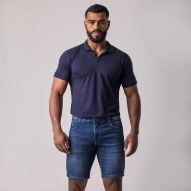 Imagem de Bermuda Jeans Slim Masculina Zune Cor:;Tamanho:42;Gênero:Masculino-Masculino