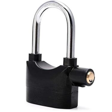 Imagem de Cadeado Alarme 2 em 1 Sirene Anti Roubo Moto Carro Portão