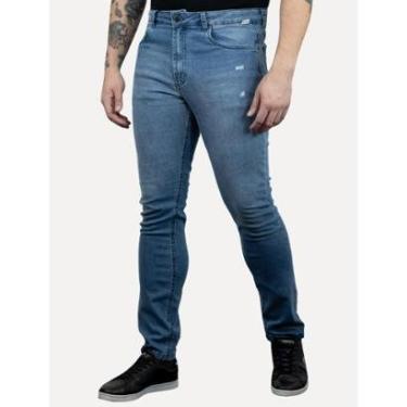 Imagem de Calça John John Masculina Skinny Davos Azul Médio-Masculino