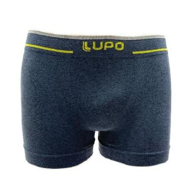 Imagem de Cueca Lupo Boxer Seamless, Azul, GG
