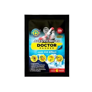 Imagem de Adesivo negro pct c/ 6 unid. doctor pauher - ORTHO PAUHER