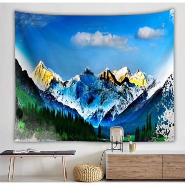 Imagem de Tapeçaria Mountain Lake Microfabric 150x150cm para decoração de quarto