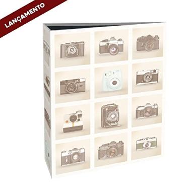 Imagem de Álbum de Fotos Câmeras Retrô - 160 Fotos 10x15 cm - Bege - 23x18,4 cm