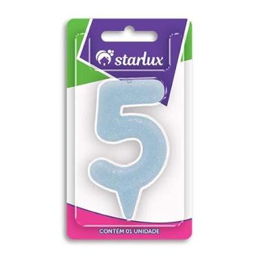 Imagem de Vela Magic Candy, N.5, Azul, Starlux