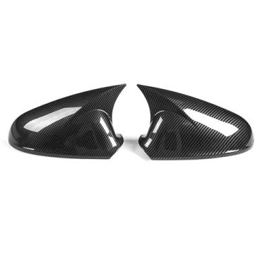 Imagem de Capas de asa 1 par de capas de espelho de carro para Vauxhall para Astra J Mk6 2010-2013 tampas de espelho de asa lateral acessórios capa traseira externa (aparência de fibra de carbono)