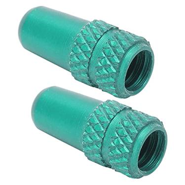Imagem de KIMISS 2 Peças de Tampas de Válvula Presta Em Liga de Alumínio para Bicicletas, Capas Leves contra Poeira para Válvulas de Pneus, Acessórios de Ciclismo Atraentes e Funcionais (#1)