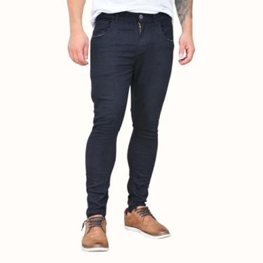 Imagem de Calça Jeans Skinny Masculina Premium Preta Lisa Amaciada - Btxmoda&Co,