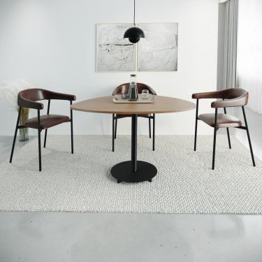 Imagem de Conjunto 4 Cadeiras de Jantar Joy Tec Rev Sint Est.Preta