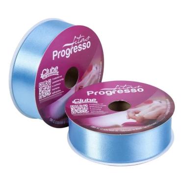 Imagem de 2X Fita De Cetim Progresso 38Mm Rolo 50 Metros