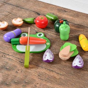Imagem de Conjunto de cozinha Cutting Pretend Toy com faca e tábua de cortar - G