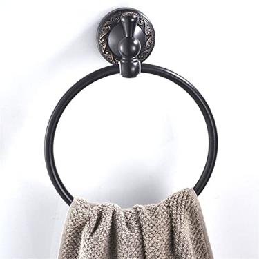 Imagem de 3FLQOOPP Toalheiros, suporte de toalha de banho, toalha de mão de banheiro, toalha escovada bronze, toalheiro retrô, suporte de toalha redondo de banheiro feito na China