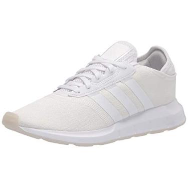 Imagem de adidas Originals Tênis feminino Swift Essential, Tingimento branco/rosa, 6.5