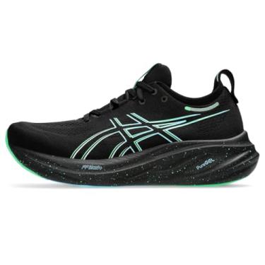 Imagem de ASICS Tênis de corrida masculino Gel-Nimbus 26, Preto/Mar, 43