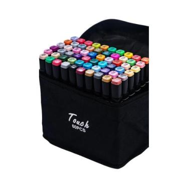 Imagem de Conjunto De Marcadores Artísticos Oleosos De Ponta Dupla Com 80 Cores 