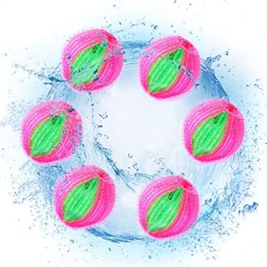 Imagem de 6 PCS Bolas Capturadoras de Cabelo Bola Anti-enrolamento Removedor Pelúcias Lavanderia Lavagem Reutilizáveis para Máquina Lavar e Secadora Práticas Cabelos Reduzem Rugas Entupimentos em Tubulações