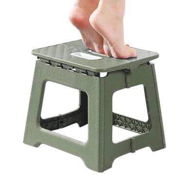 Imagem de Banco Dobrável,Cadeira Portátil com Alça | Banco para Casa de Banho - Para Crianças e Adultos Utilização em Casa Cozinha Quarto Escritório Jardim Campismo
