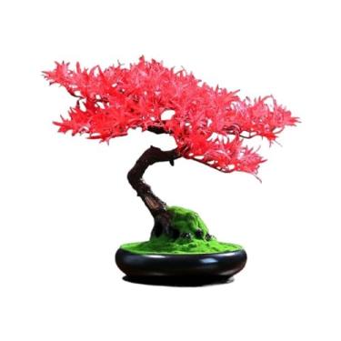 Imagem de Bonsai artificial simulação árvore bonsai ornamentos de bonsai chinês Feng Shui simulação bonsai ornamentos decoração entrada árvore bonsai artificial