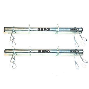 Imagem de Barras Ocas de Musculação 40cm com presilhas O Par-Unissex