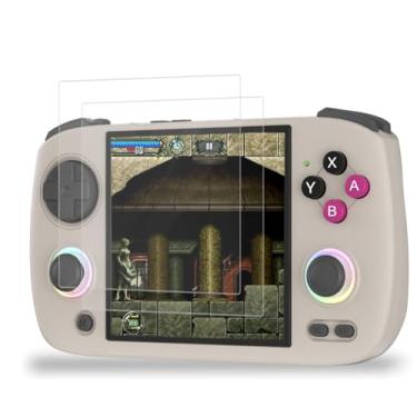 Imagem de Futanwei Película protetora de tela RG Cubexx – [Pacote com 2] Película de vidro temperado HD [dureza 9H] [Antiarranhões] Compatível com WESICH Voacle Ayhgicxt Aivuidbs Anbernic RG Cubexx Retro