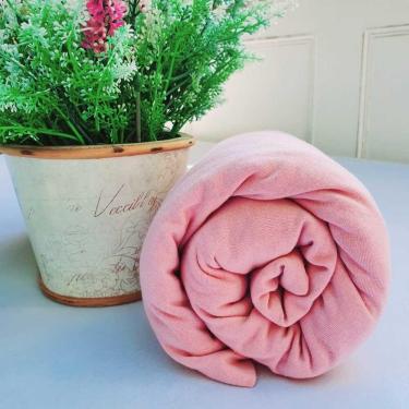 Imagem de Lençol Avulso Malha 100% Algodão King Size Rosa 1 Peça