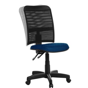 Imagem de Cadeira Escritorio Encosto Em Tela Back Crepe Azul