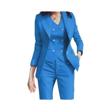 Imagem de Blazer Slim Fit Para Mulheres, Moda De Outono De Alto Padrão Para Escr
