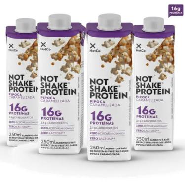 Imagem de Kit 4 Suplemento NOT SHAKE Protein Pipoca Caramelizada 250ml - NotCo