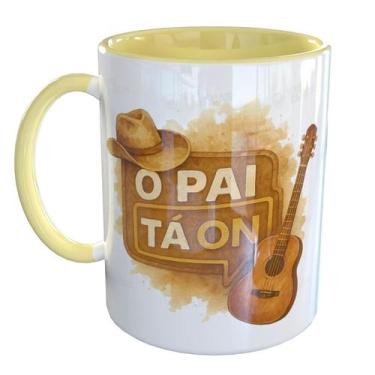 Imagem de Caneca Porcelana O Pai tá On Sertanejo Country - Pense Canecas, Amarel