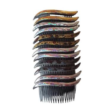 Imagem de Pente presilia estampado 6 pares - Bijuterias Firmesa