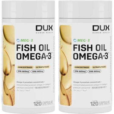 Imagem de 2X Fish Oil Ômega 3 (120 Cápsulas) MEG-3 Ultra Concentrado - DUX-Unissex