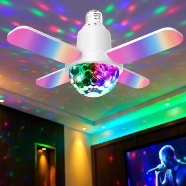 Imagem de Luminária de Teto LED RGB Bluetooth e Controle Remoto 24W 50W Alto-Fal