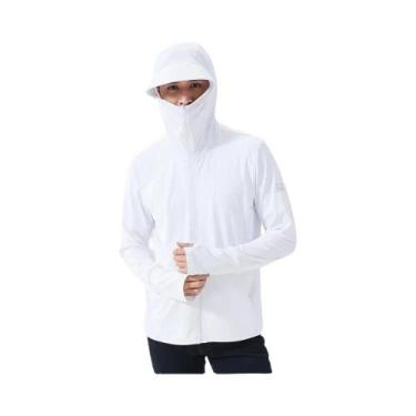 Imagem de Jaqueta Corta-Vento Ultra-Leve Masculina Com Capuz Proteção UV Verão U