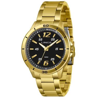 Imagem de Relógio Lince Masculino Ref: Mrgm052l46 P2kx Casual Dourado
