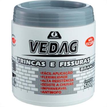 Imagem de Sela Trinca Vedag Garin Branca 500G (Pote), Branco