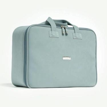 Imagem de Bolsa de Maternidade Extra Grande Hug Glamour Azul, Azul