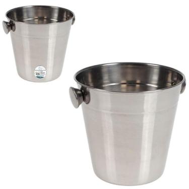 Imagem de Balde De Gelo Inox 900ml 12cm - Art House