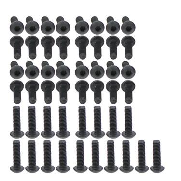 Imagem de Parafusos sextavados com cabeça de botão de liga de aço grau 10,9, M2.5X9, Black