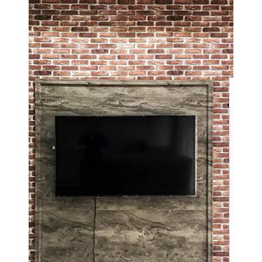 Imagem de Adesivo Texturizado para Painel de TV - Madeira Demolição Malaga