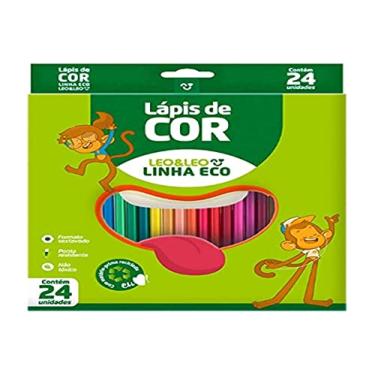 Imagem de Lápis De Cor, Leo & Leo, Sextavado, Linha Eco, 24 Cores