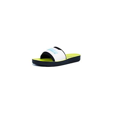 Imagem de PUMA Fenty Surf Slide Feminino, Black/White/Safety Yellow, 6.5