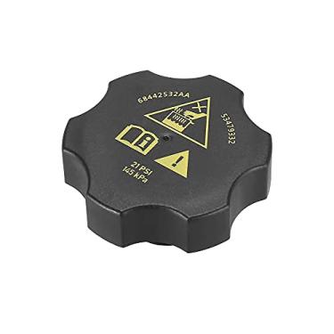 Imagem de X AUTOHAUX Tampa de recuperação de refrigerante do radiador para Chrysler para Jeep para Dodge Ram 2014-2021 substitui 68442532AA
