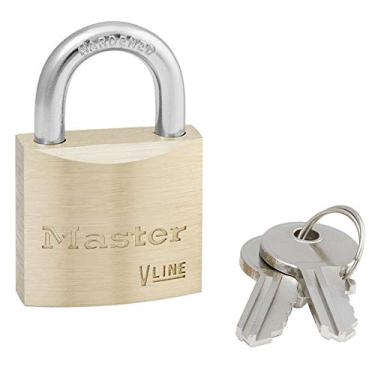 Imagem de Master Lock V-Line 4130KA 243, cadeado de latão igual, chave