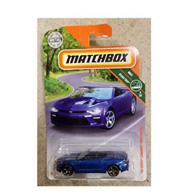 Imagem de Matchbox 2018 MBX Road Trip 9/35 - Chevy Camaro conversível (azul)