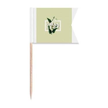 Imagem de Calla Chic Fashion Elegance Palito de Dente, Marcação de Etiquetagem para Bolo de Festa Prato de Queijo